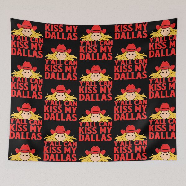 Item preview, Y'All Can Kiss My Dallas Funny Haaland Erling Cartoon Football Parody designed and sold by nojany.