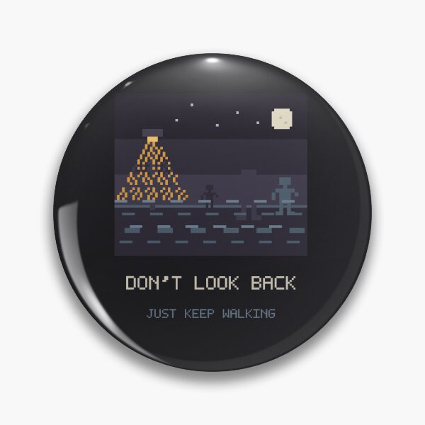 Item preview, Don't Look Back, Retro Horror Pixel Art Night Street designed and sold by River1Shop.