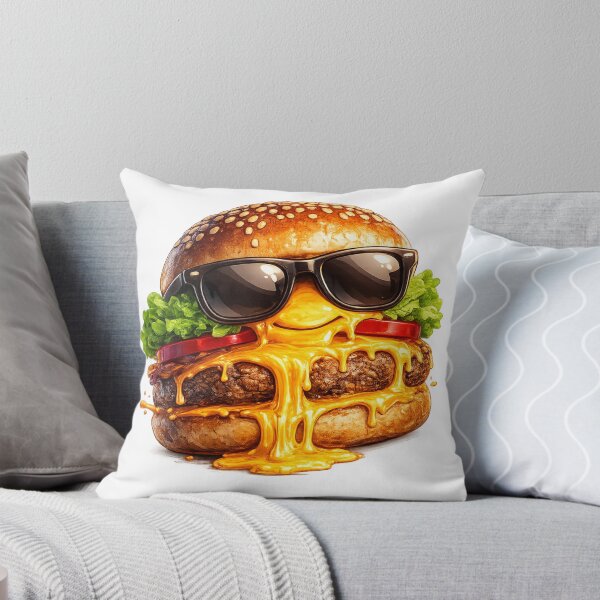 Item preview, Cool Sunglasses Burger: Funny Character Cheeseburger Humor Art designed and sold by irfanshikh.