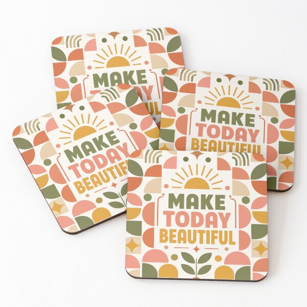 Item preview, Make Today Beautiful Mid-Century Modern Geometric designed and sold by JoangRama.