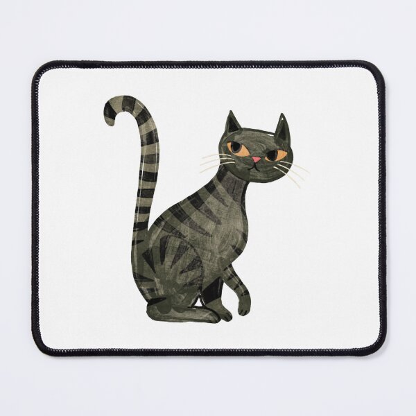 Item preview, Black Cat Cute Textured Tabby Kitten Illustration designed and sold by Rebelforms.