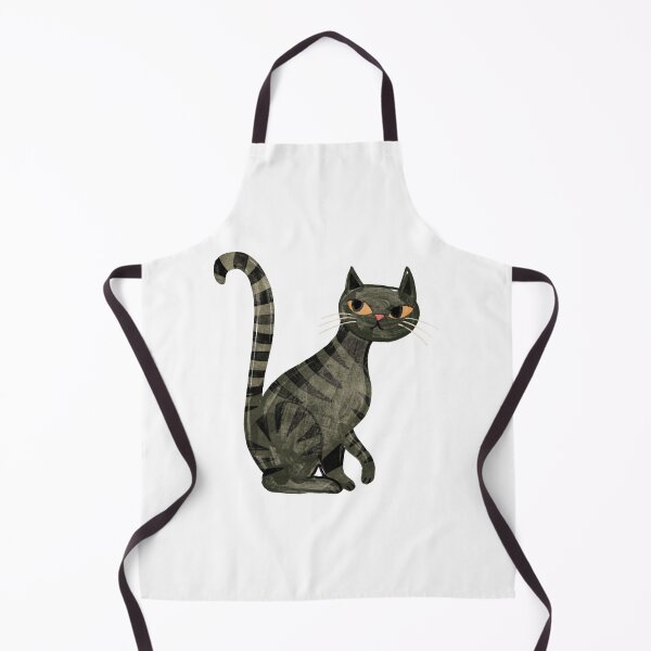 Item preview, Black Cat Cute Textured Tabby Kitten Illustration designed and sold by Rebelforms.