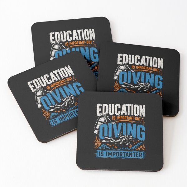 Item preview, Education Is Important But Diving Is Importanter Scuba Diving Enthusiast designed and sold by HumansStuck12.