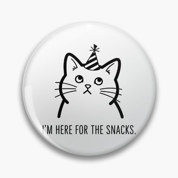 Item preview, Funny Party Cat I Am Here For The Snacks Cat Lover designed and sold by Amir Faysal.