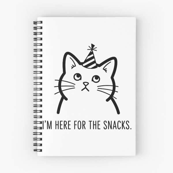Item preview, Funny Party Cat I Am Here For The Snacks Cat Lover designed and sold by Amir Faysal.