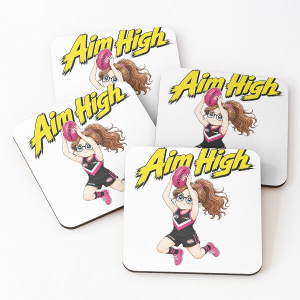 Item preview, Aim High Australian Rules Football Chibi Player designed and sold by ArtisticDesignsbyLinda.