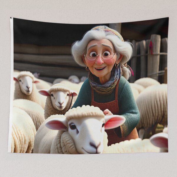 Item preview, Old Fart as a sheep shearer designed and sold by Colin Bentham.
