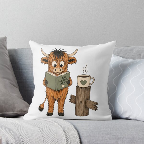 Item preview, Highland Cow Book Lover designed and sold by Barnfield and Co.