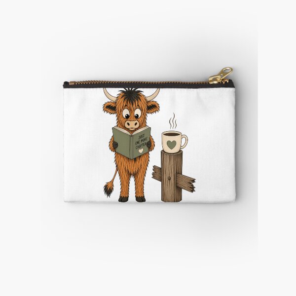 Item preview, Highland Cow Book Lover designed and sold by Barnfield and Co.
