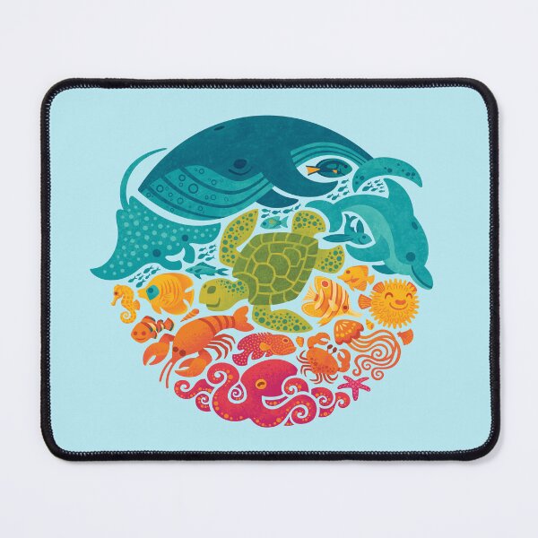 Item preview, Aquatic Rainbow (light blue) designed and sold by Wayne Minnis.