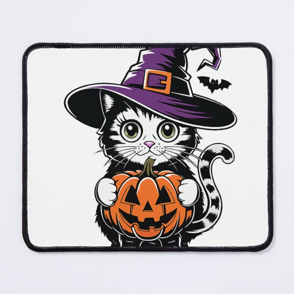 Item preview, Spooky Cute Witch Cat & Jack O'Lantern designed and sold by Antony004.