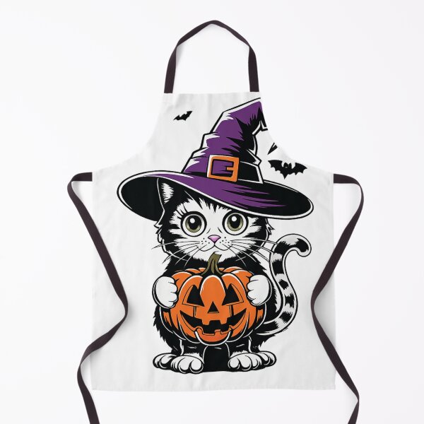 Item preview, Spooky Cute Witch Cat & Jack O'Lantern designed and sold by Antony004.