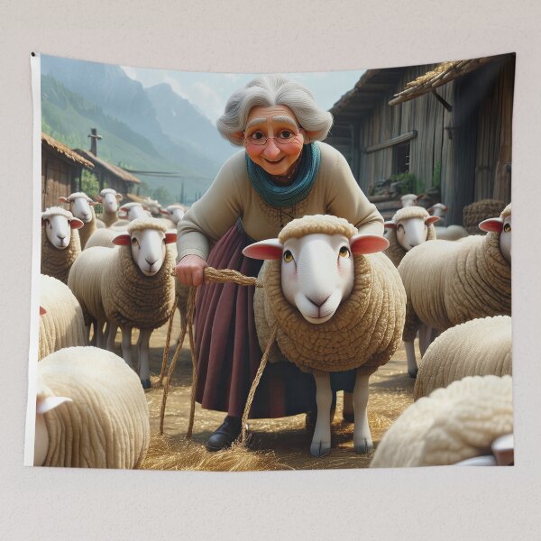 Item preview, Old Fart as a sheep shearer designed and sold by Colin Bentham.