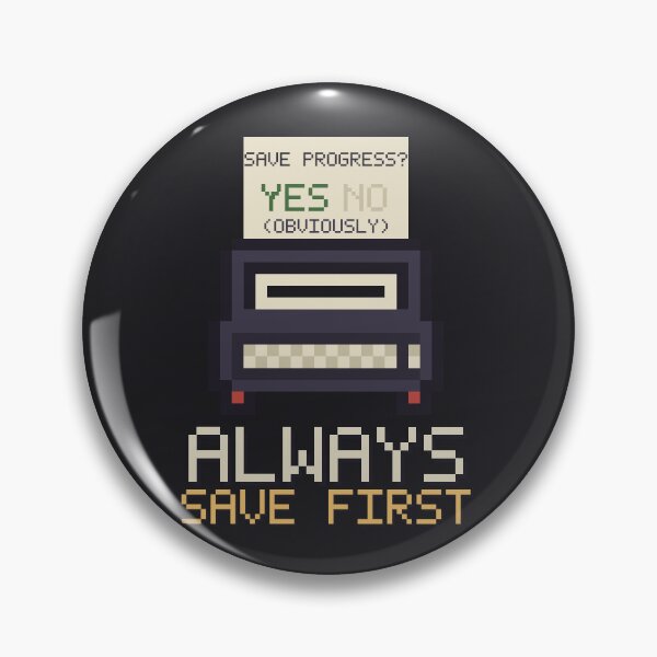 Item preview, Always Save First, Retro Gamer Typewriter Save Point designed and sold by River1Shop.