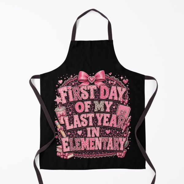 Item preview, First Day of My Last Year in Elementary – Cute Back to School designed and sold by THREE LITTLE BEANS.