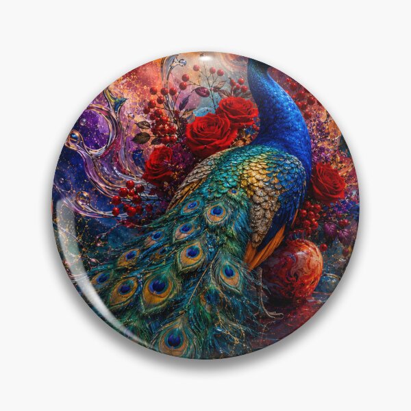 Item preview, Celestial Peacock in Bloom designed and sold by Jlbcartgallery.