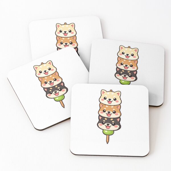 Item preview, Cute Shiba Inu Dango - Kawaii Japanese Dog Food Sticker designed and sold by AuraArtistica.