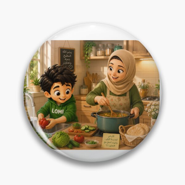 Item preview, Lumi Helps His Mother in the Kitchen designed and sold by LumivaraGallery.