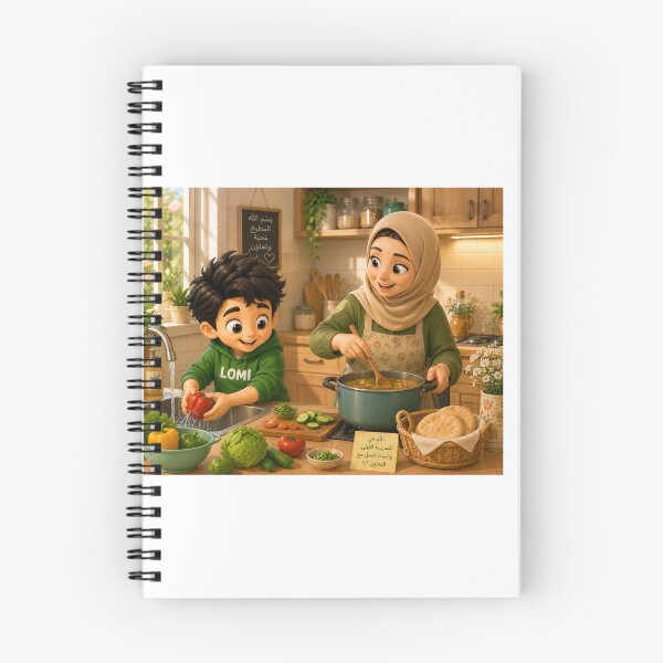 Item preview, Lumi Helps His Mother in the Kitchen designed and sold by LumivaraGallery.