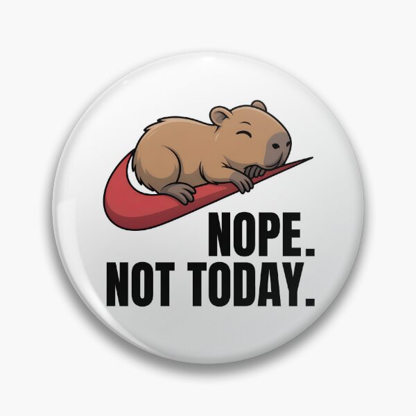 Item preview, Sleeping Capybara | Nikes Swoosh Parody | Nope Not Today  designed and sold by Har-vee.