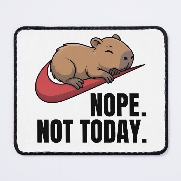 Item preview, Sleeping Capybara | Nikes Swoosh Parody | Nope Not Today designed and sold by Har-vee.
