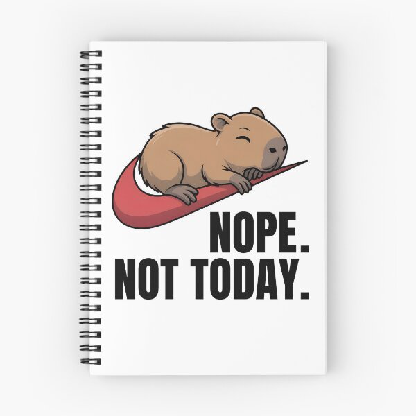 Item preview, Sleeping Capybara | Nikes Swoosh Parody | Nope Not Today  designed and sold by Har-vee.