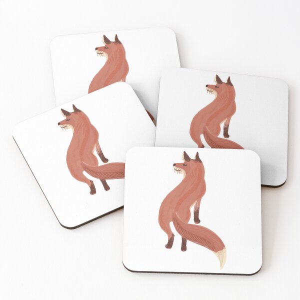 Item preview, Red Fox Cute Textured Woodland Wildlife Illustration designed and sold by Rebelforms.