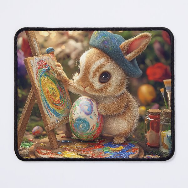 Item preview, The little rabbit is drawing a picture. designed and sold by FluffyGallery.