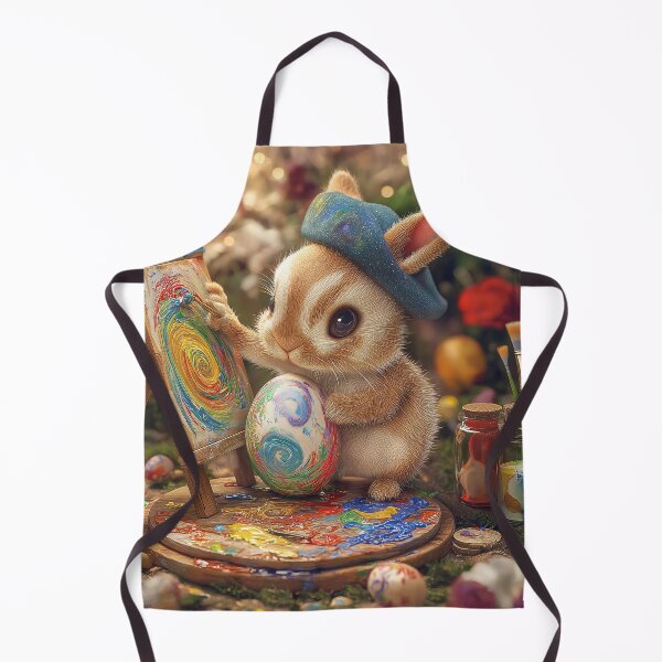 Item preview, The little rabbit is drawing a picture. designed and sold by FluffyGallery.