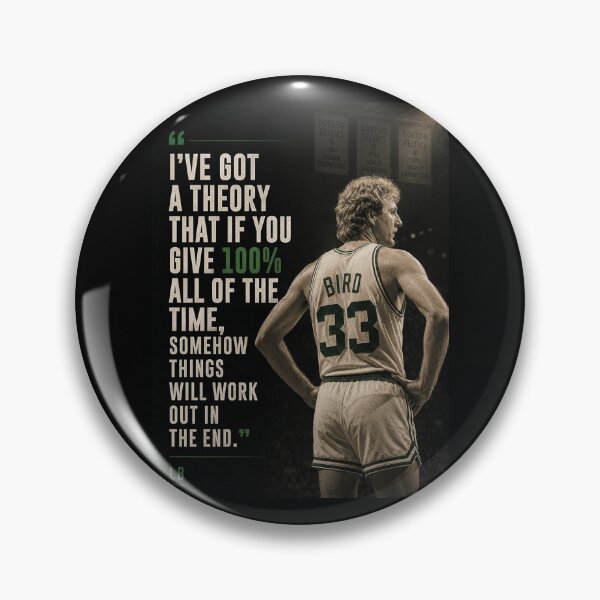 Item preview, “I’ve got a theory that if you give 100% all of the time, somehow things will work out in the end.” LB designed and sold by BallerQuotes.