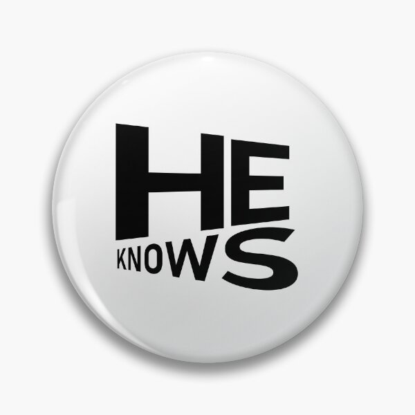 Item preview, He Knows – Christian Faith Typography T-Shirt Design designed and sold by CrossCrafted.