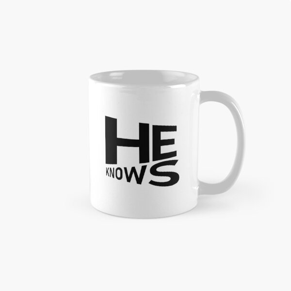 Item preview, He Knows – Christian Faith Typography T-Shirt Design designed and sold by CrossCrafted.
