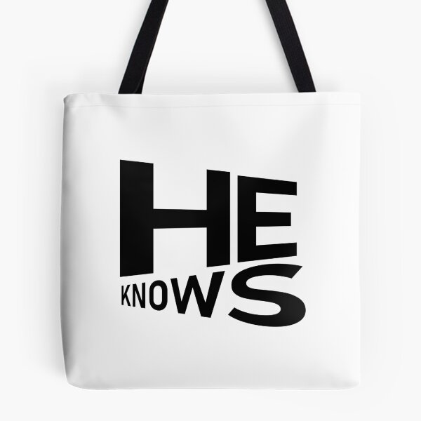 Item preview, He Knows – Christian Faith Typography T-Shirt Design designed and sold by CrossCrafted.