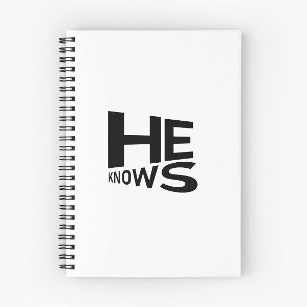 Item preview, He Knows – Christian Faith Typography T-Shirt Design designed and sold by CrossCrafted.