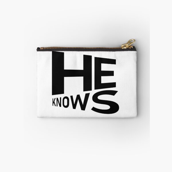 Item preview, He Knows – Christian Faith Typography T-Shirt Design designed and sold by CrossCrafted.