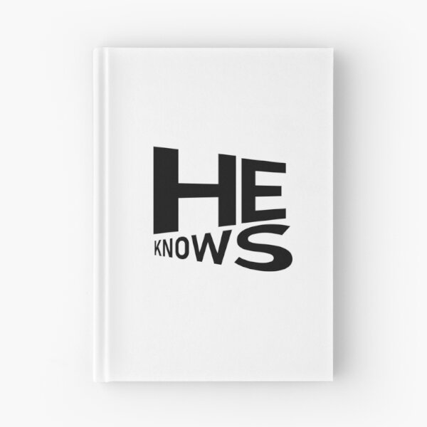 Item preview, He Knows – Christian Faith Typography T-Shirt Design designed and sold by CrossCrafted.