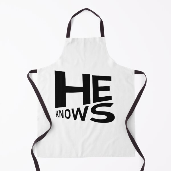 Item preview, He Knows – Christian Faith Typography T-Shirt Design designed and sold by CrossCrafted.