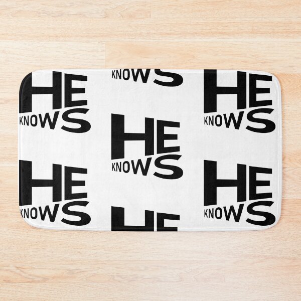 Item preview, He Knows – Christian Faith Typography T-Shirt Design designed and sold by CrossCrafted.