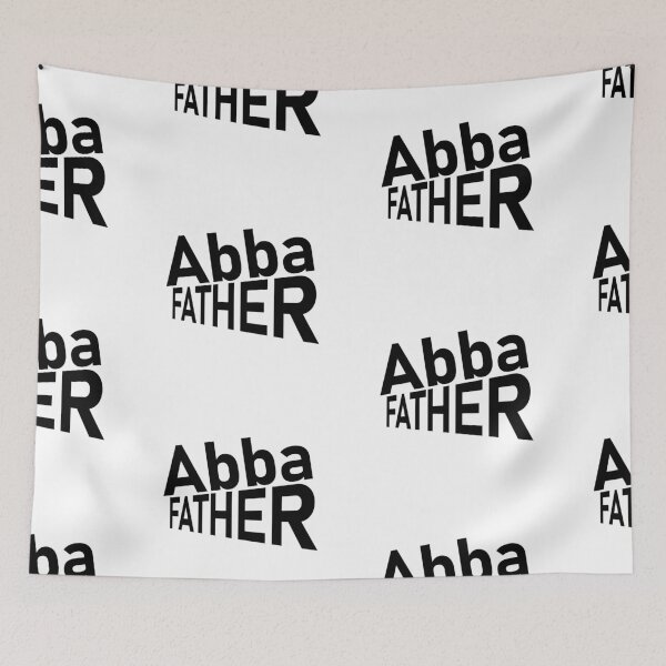 Item preview, Abba Father – Christian Faith Typography T-Shirt Design designed and sold by CrossCrafted.