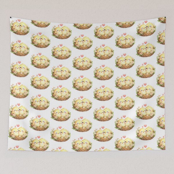 Item preview, Cute Baby Birds in Nest Sticker | Kawaii Love Birds | Adorable Chick Illustration | Spring Floral Bird Art | Cottagecore Animal Decal designed and sold by StyloStudio.
