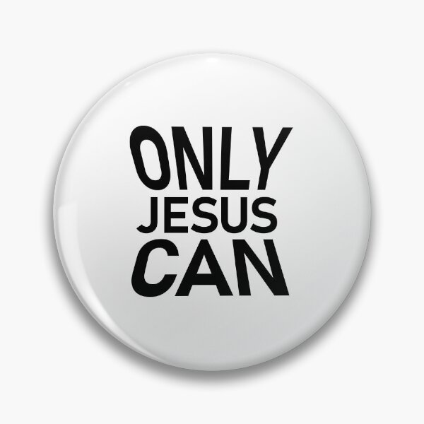 Item preview, Only Jesus Can – Christian Faith Typography T-Shirt Design designed and sold by CrossCrafted.