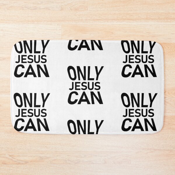 Item preview, Only Jesus Can – Christian Faith Typography T-Shirt Design designed and sold by CrossCrafted.