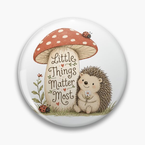 Item preview, Mushroom Friend - Cute Hedgehog Nursery designed and sold by bapupa.