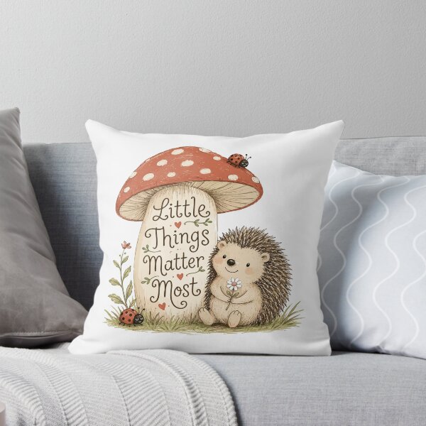 Item preview, Mushroom Friend - Cute Hedgehog Nursery designed and sold by bapupa.