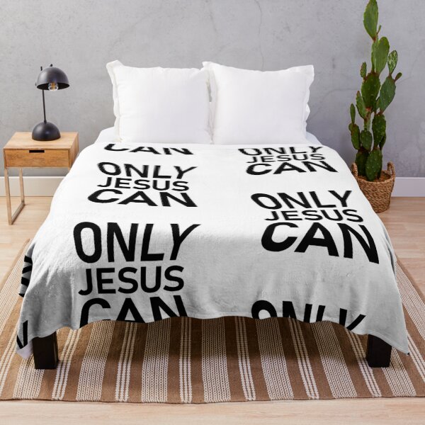 Item preview, Only Jesus Can – Christian Faith Typography T-Shirt Design designed and sold by CrossCrafted.