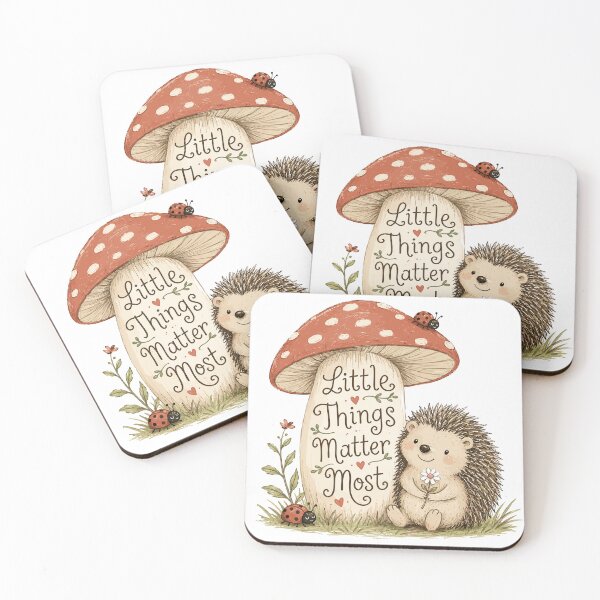 Item preview, Mushroom Friend - Cute Hedgehog Nursery designed and sold by bapupa.
