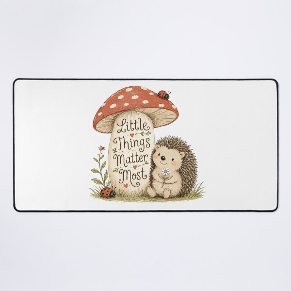 Item preview, Mushroom Friend - Cute Hedgehog Nursery designed and sold by bapupa.