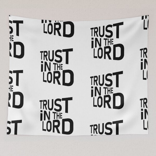 Item preview, Trust In The Lord – Christian Faith Typography T-Shirt Design designed and sold by CrossCrafted.