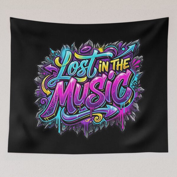 Item preview, Lost In The Music – Graffiti Sound Statement designed and sold by RH Design Lab.
