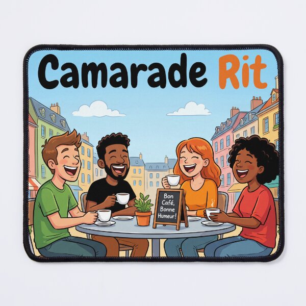 Item preview, Comrade Laughs – A Funny Pun About Friendship and Camaraderie Between Friends 2 designed and sold by WordPlayStudio.